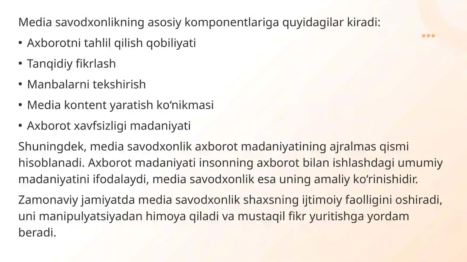 Media savodxonlikni oshirish orqali tahdidlarga qarshi kurash 4