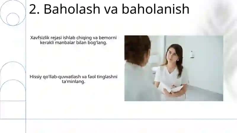Kirizis holatdagi bemorga maslahat berish 4