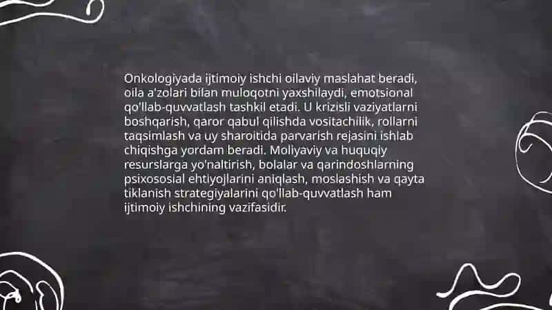 Onkologiyada ijtimoiy ish hodimining roli 4