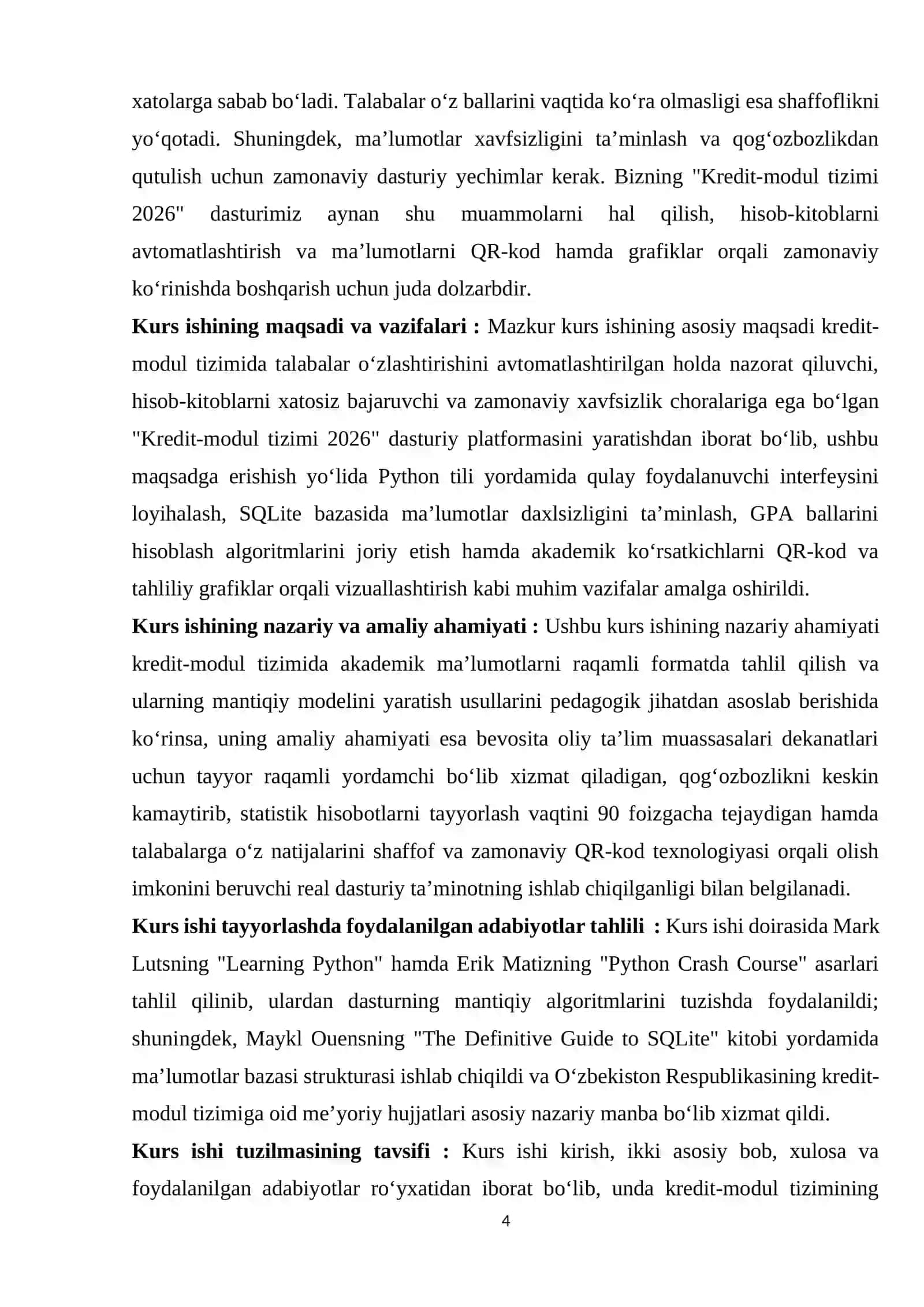 Kredit to‘lovlarini hisoblaydigan dastur 4