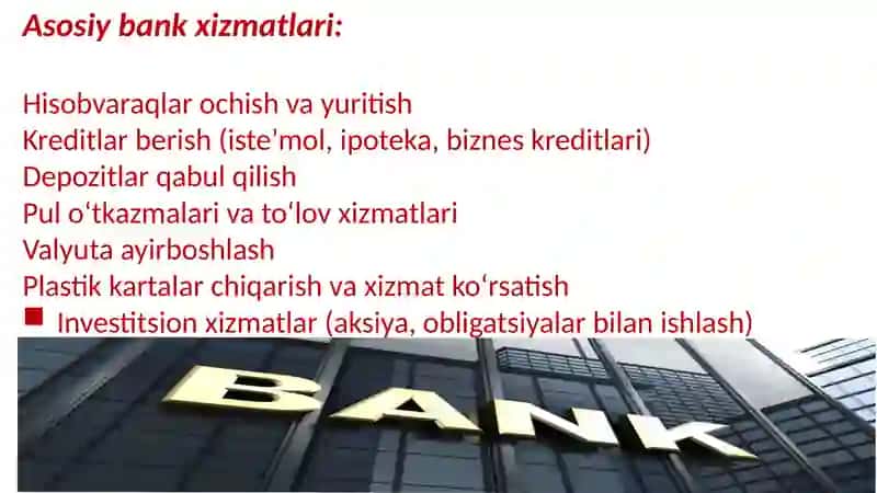 Tadbirkorlik va bank xizmatlari 4