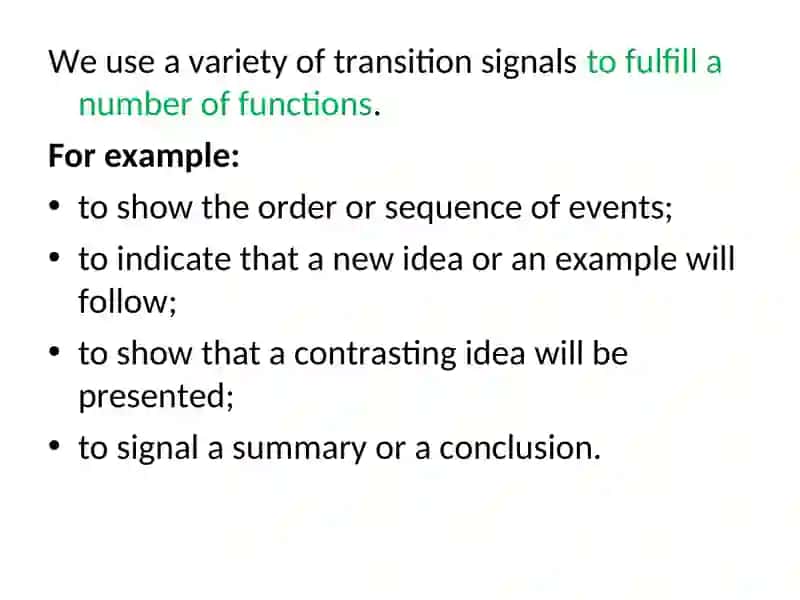 Transition Words 4