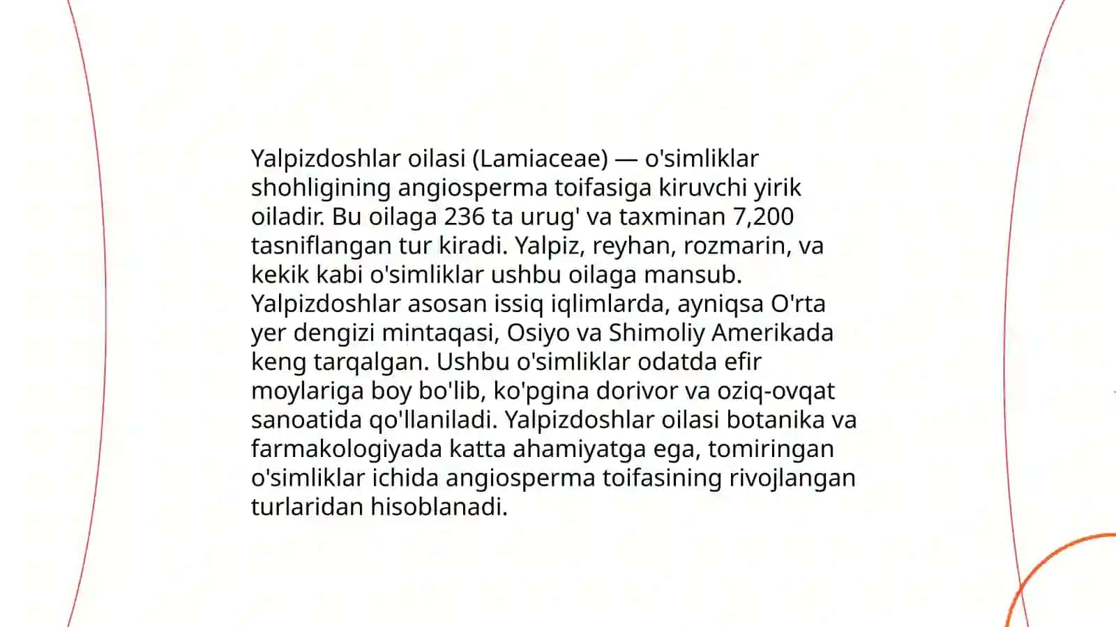Yalpizdoshlar oilasi 4