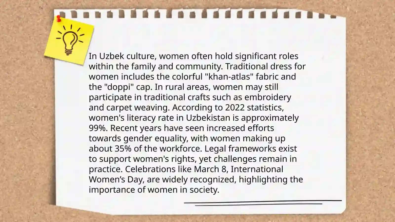 The role women of Uzbekistan 4