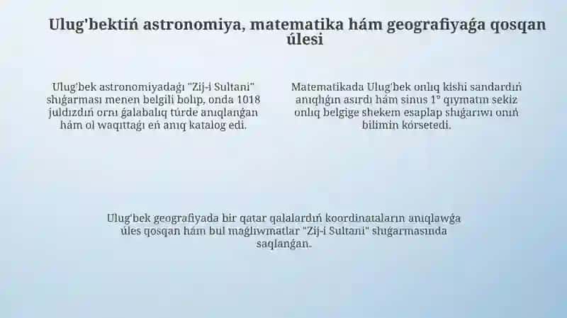 Mirzo Ulugbek mamleketlik gayratker ham ulli alim 4