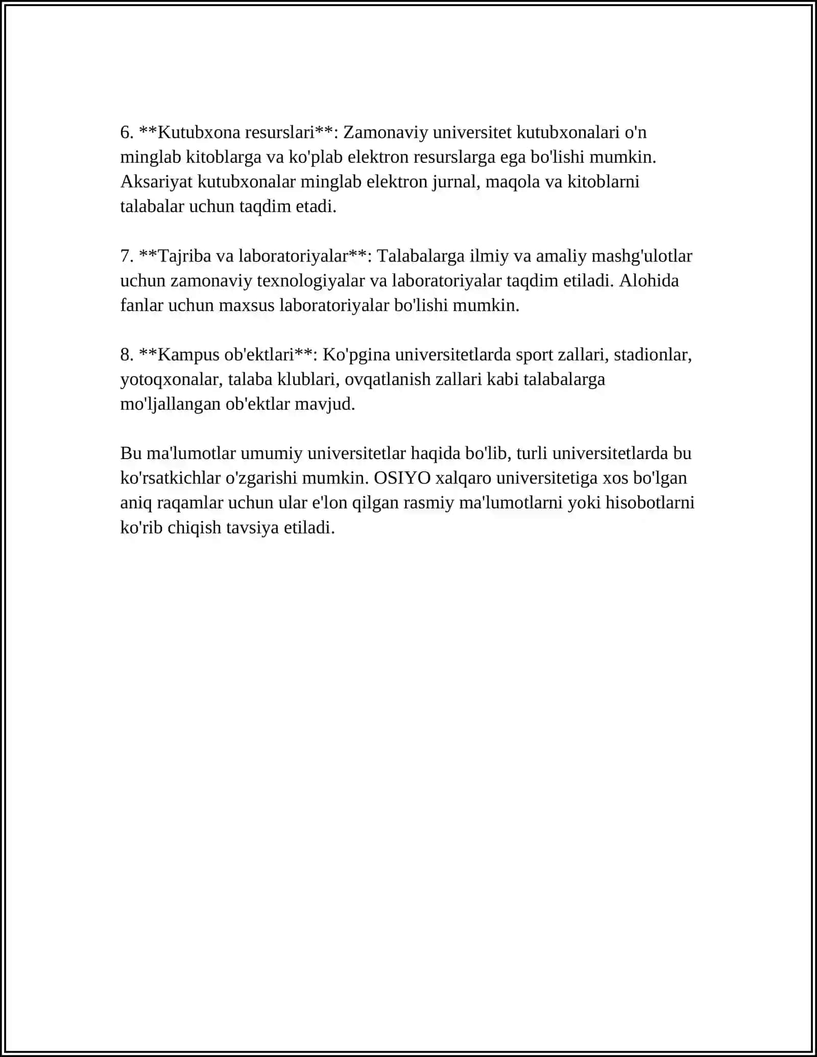 OSIYO XALQARO UNVERTET 4