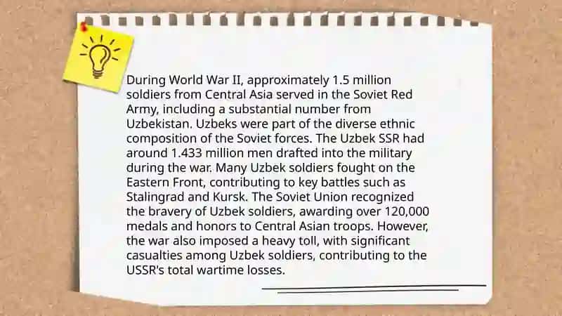 Uzbekistan's contribution to World War II 4