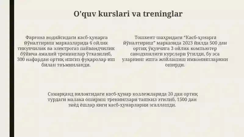 Kasb hunarga yo‘naltirish tashxis markazlarinig faoliyati 4