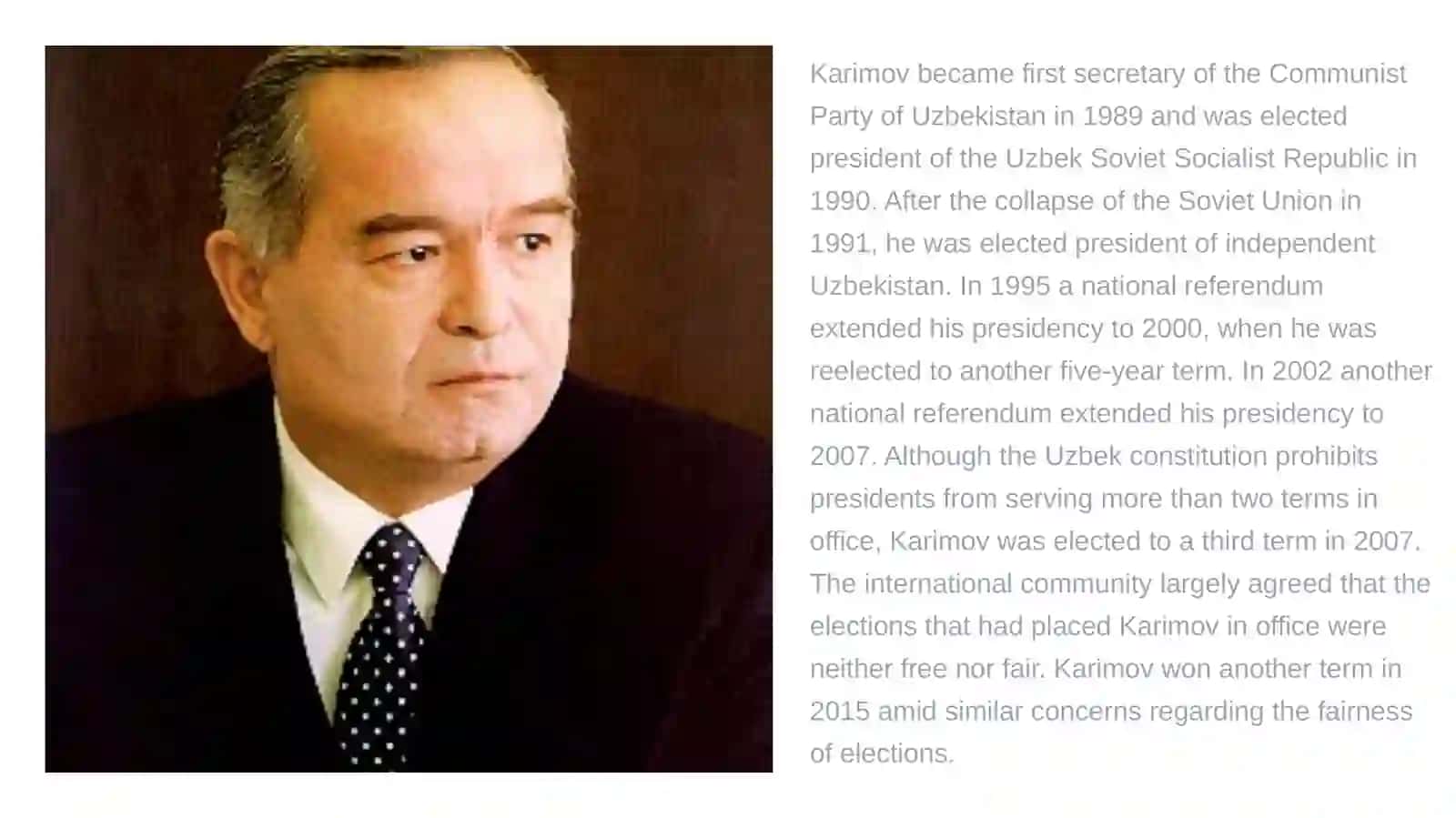 The Life of Islam Karimov 4
