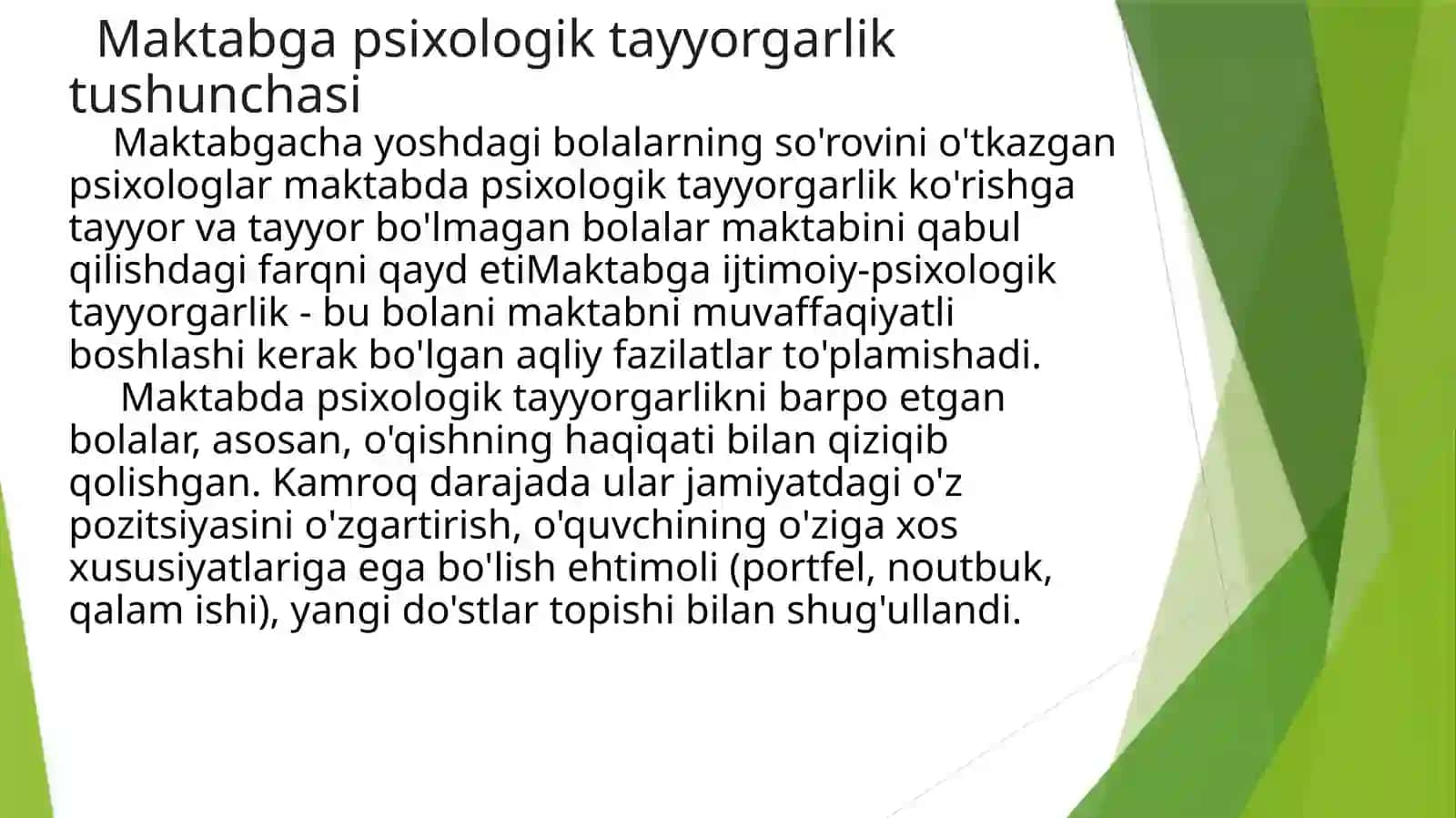 Maktabga Psixologik Tayyorgarlik 4