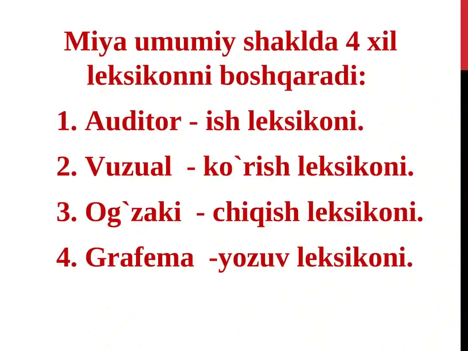 O‘zbek tilining  psixolingvistik tadqiqi 4