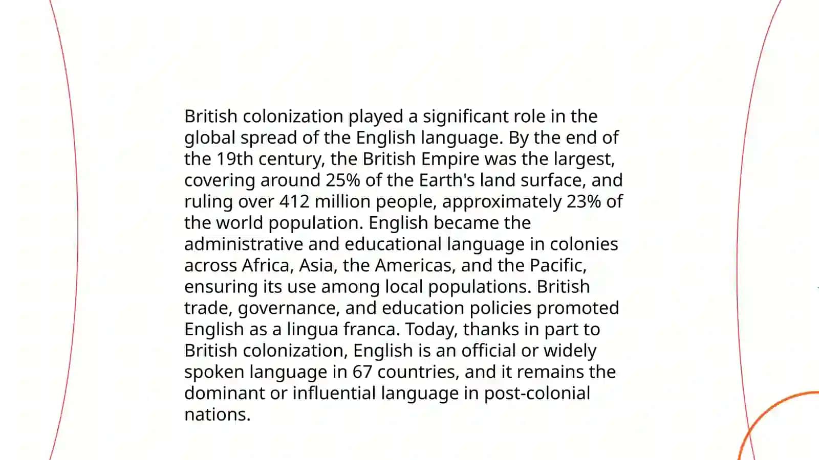The evolution of English as a Second language 4