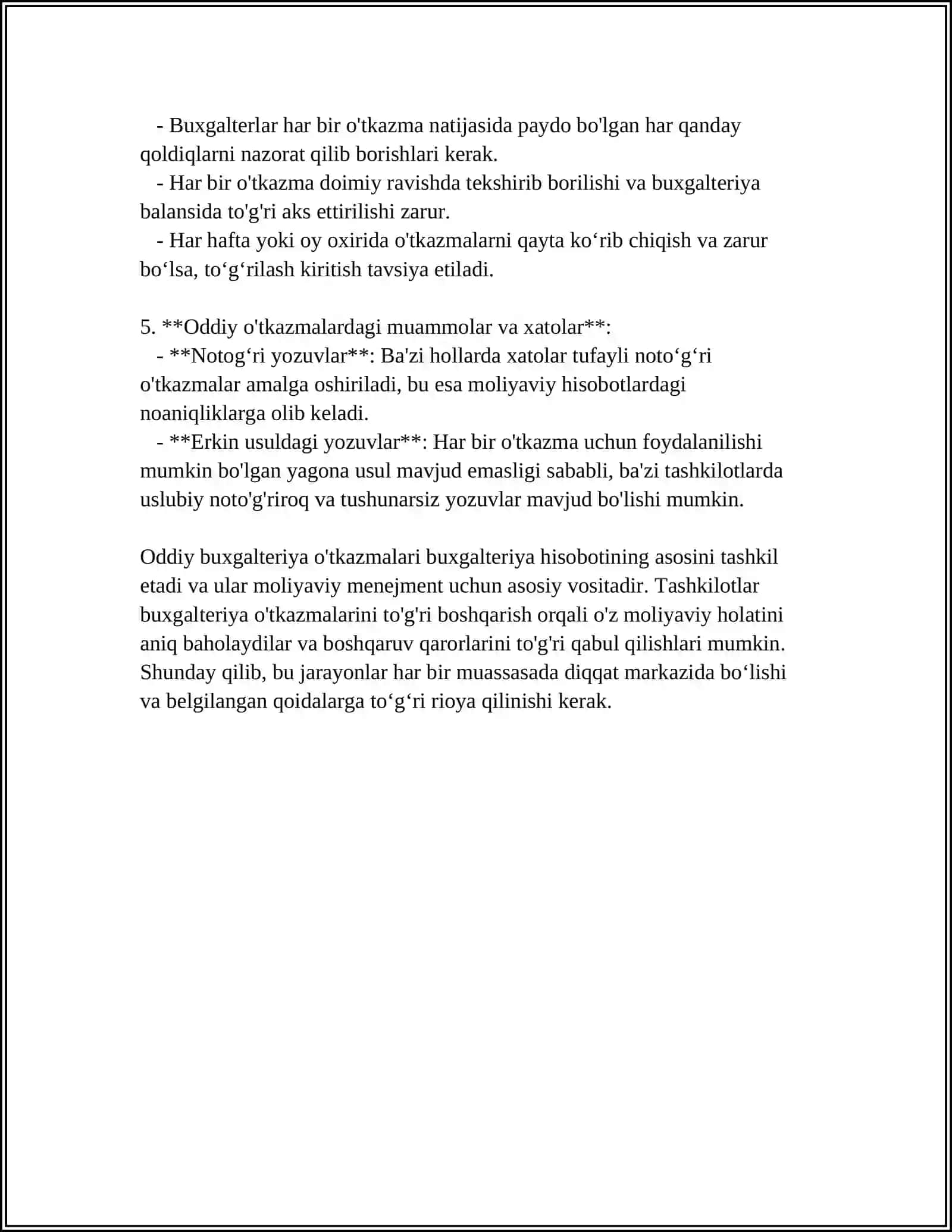 ODDIY VA MURAKKAB BUXGALTERIYA O'TKAZMALARI 4