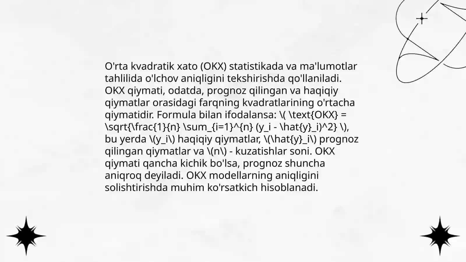 Arifmetik o'rta miqdorning o'rta kvadratik xatosi 4