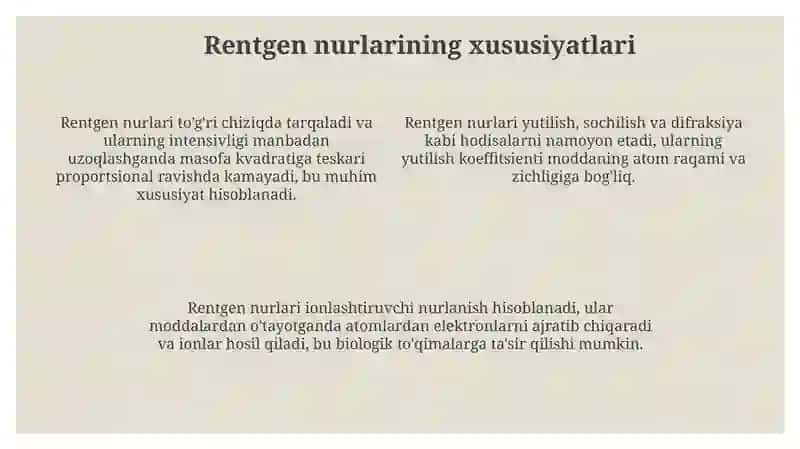 Rentgen nurlari va Mozli qonuni 4