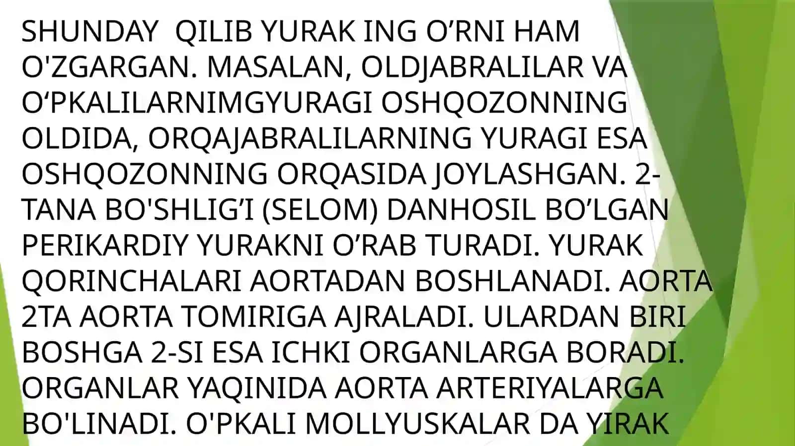 QORINOYOQLILARNING QON AYLANISHI 4