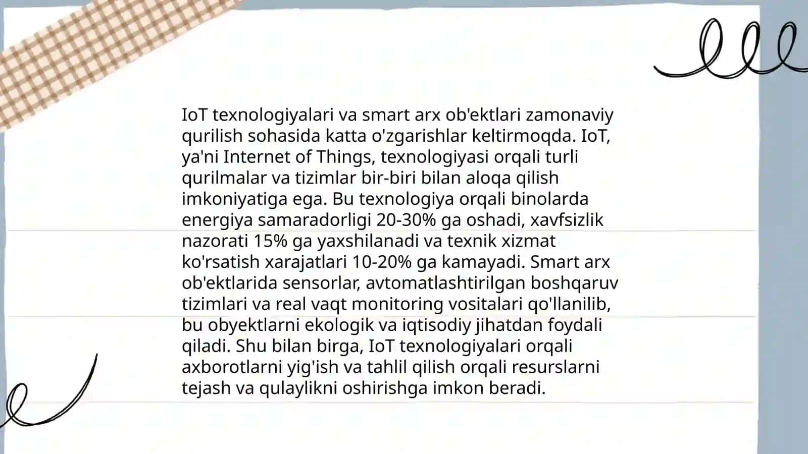 Smart Ark obekti Avtomatlashtirilgan vositalar va shablonlar 4