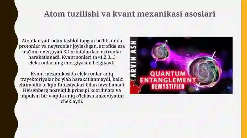 Elektromagnit nurlar va moddalarning o'zaro ta'siri 4