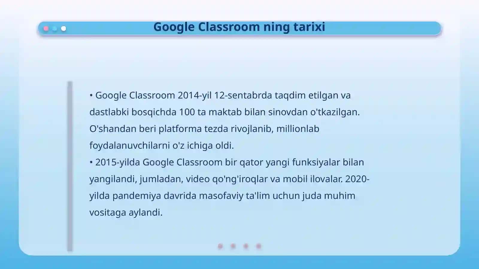 Google classroom va uning imkoniyatlari 4
