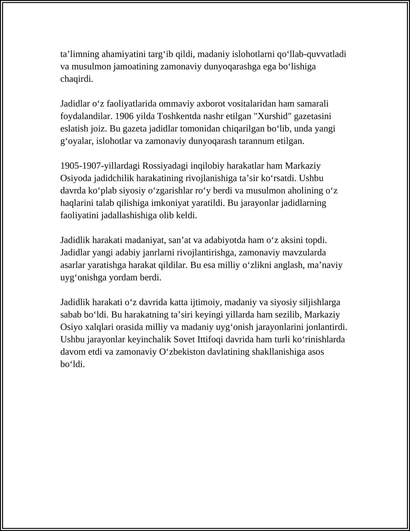 JADIDLIK HARAKATI NAMOYONDALARI 4