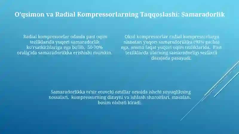 Aksiyal va radial kompressorlar 4