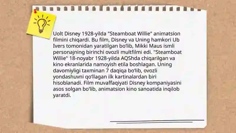 Uolt Disneyning bolalik yillari 4