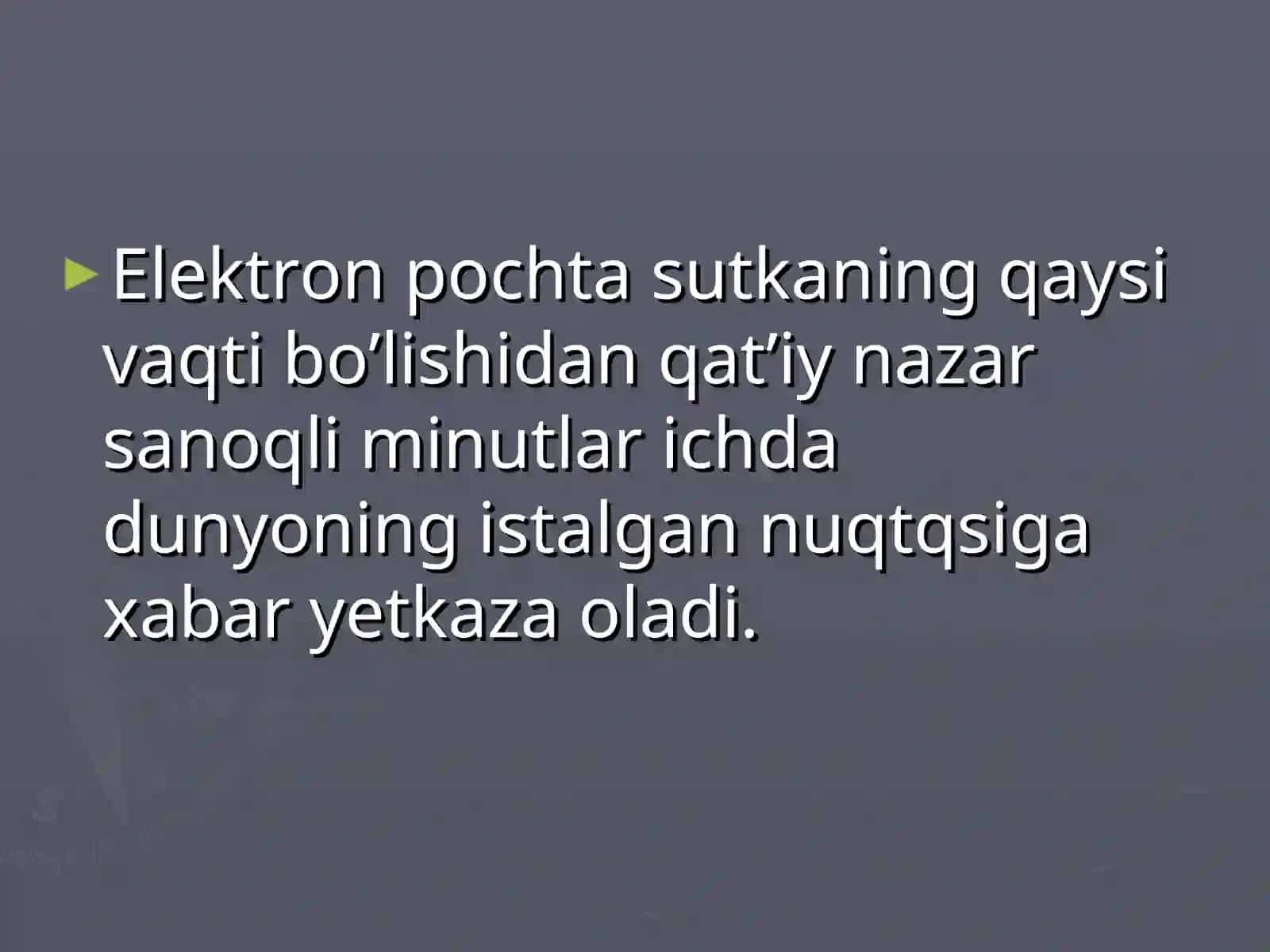 Elektron pochta hizmatidan foydalanish 4