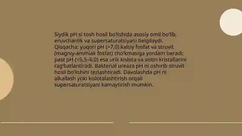 Tosh kasalliklarining kimyoviy asoslari 4