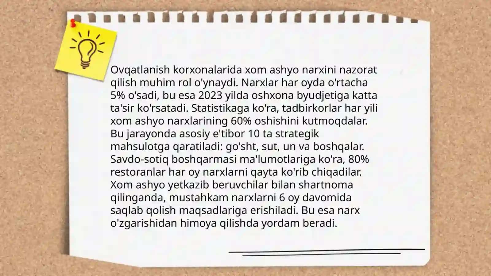 Mahsulotlar tannarxini hisoblash usullari 4
