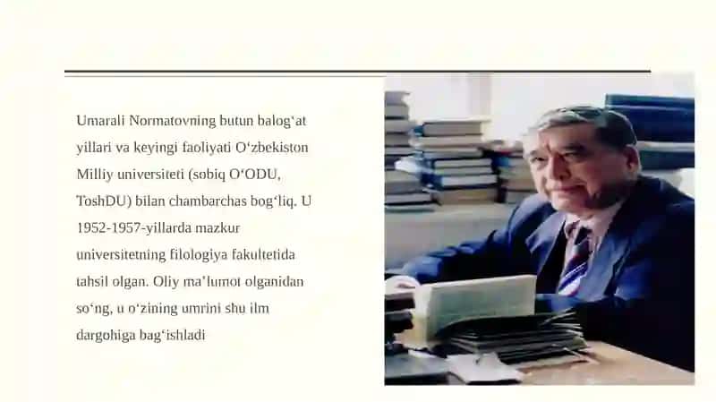 Umarali Normatov  ijodi va hayoti 4