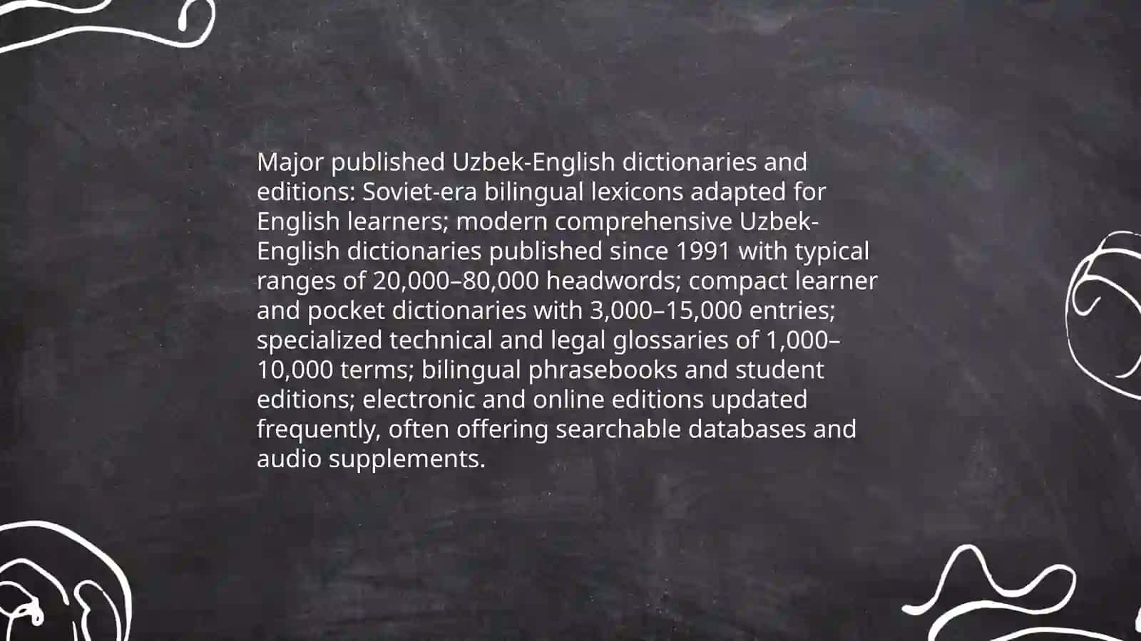 Overview of Uzbek-English and Russian-Uzbek dictionaries 4