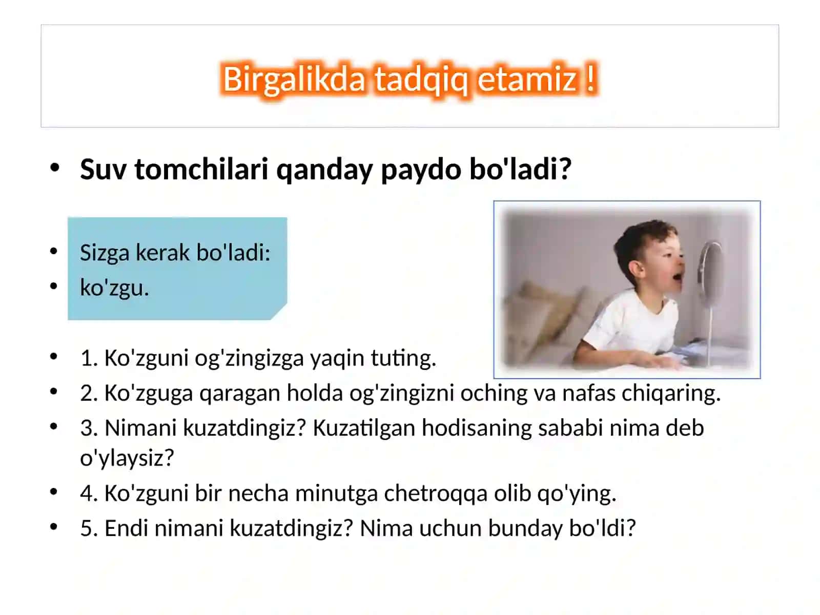 5-sinf tabiiy fan Bug'lanish va kondensatsiya 4