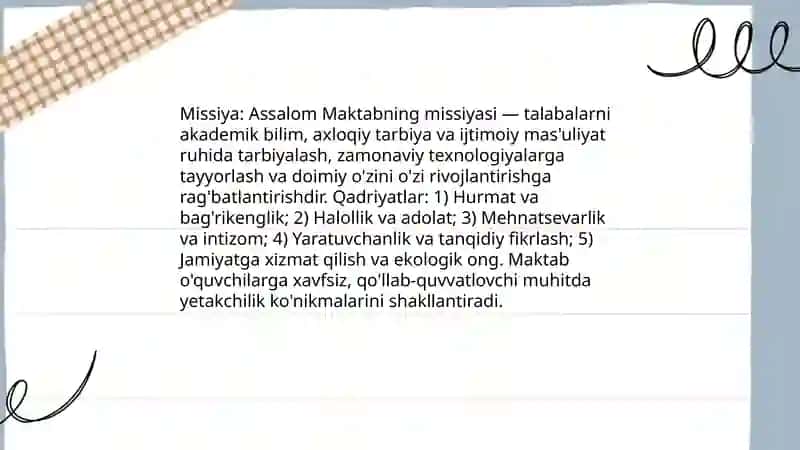 Assalom Maktab 4