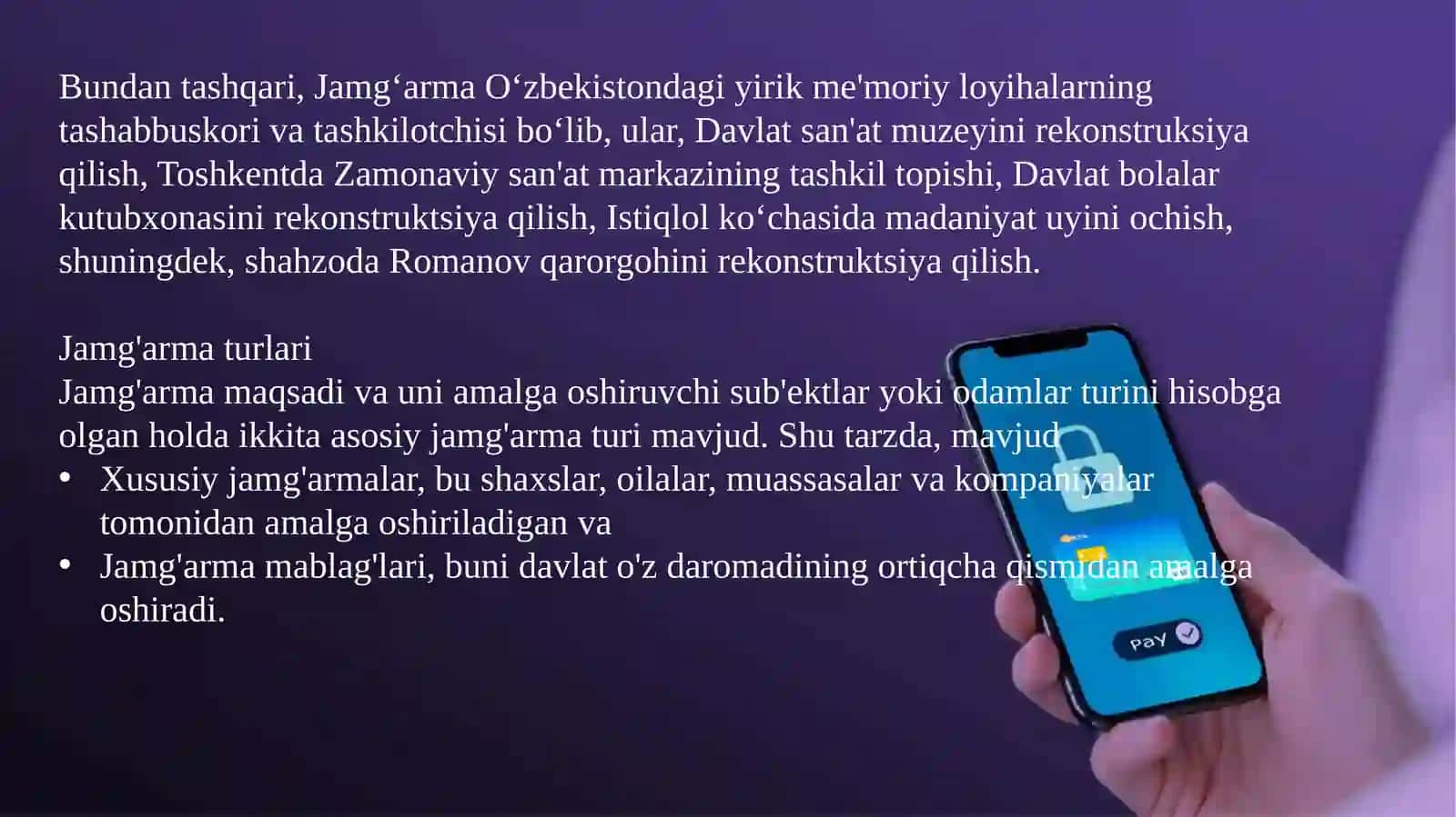 Jamg‘arma Tashkilotlari 4