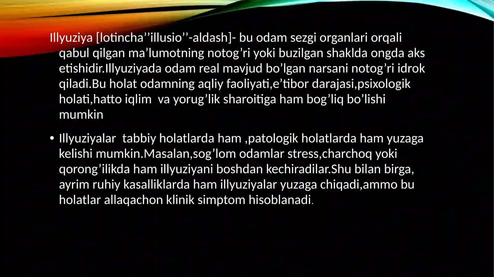 Illyuziya va uning turlari tavsifi 4