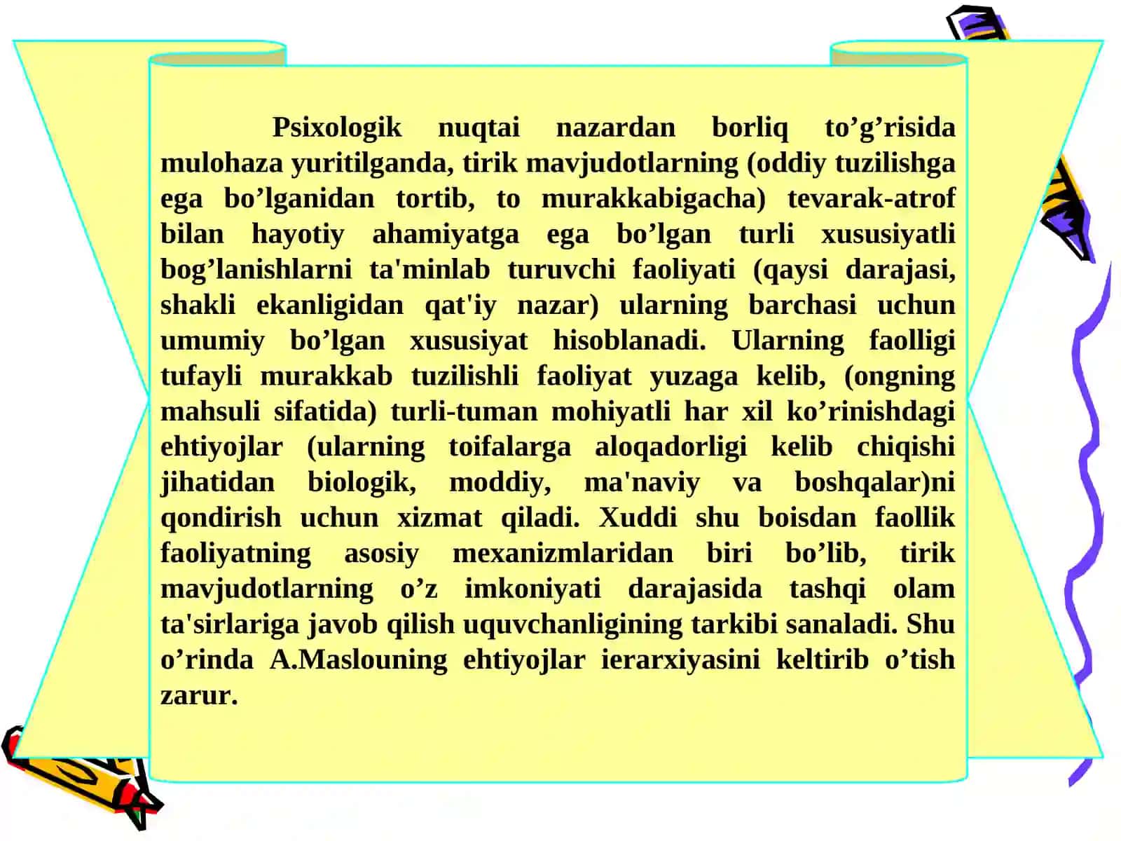 Shaxsning faolligi 4