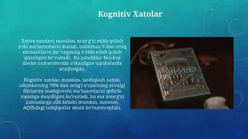 Kognitiv Shaxsiyat Nazariyasi 4