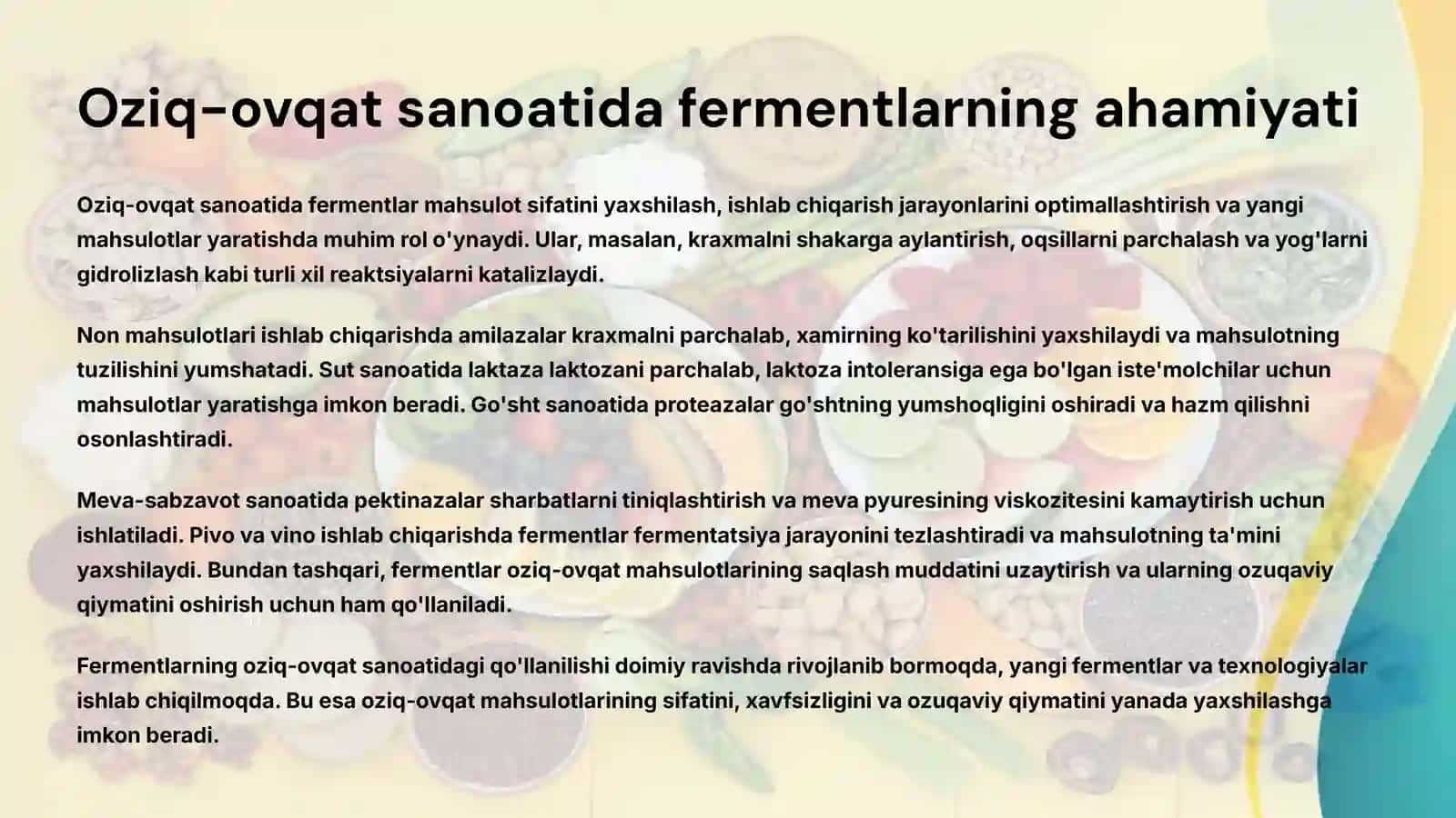 Fermentlar haqida umumiy ma'lumot 4