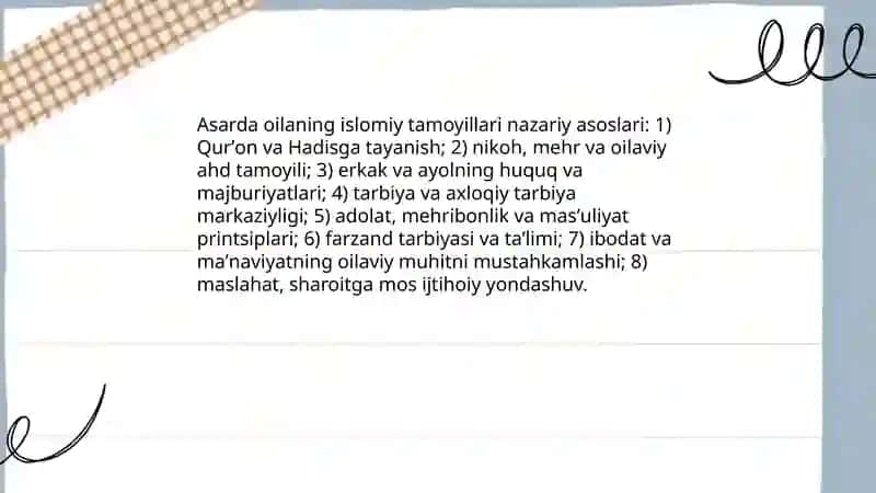 Shayx Muxammad Sodiq Muxammad Yusufning baxtiyor oila asarida islom qadriyatlarining talqini 4