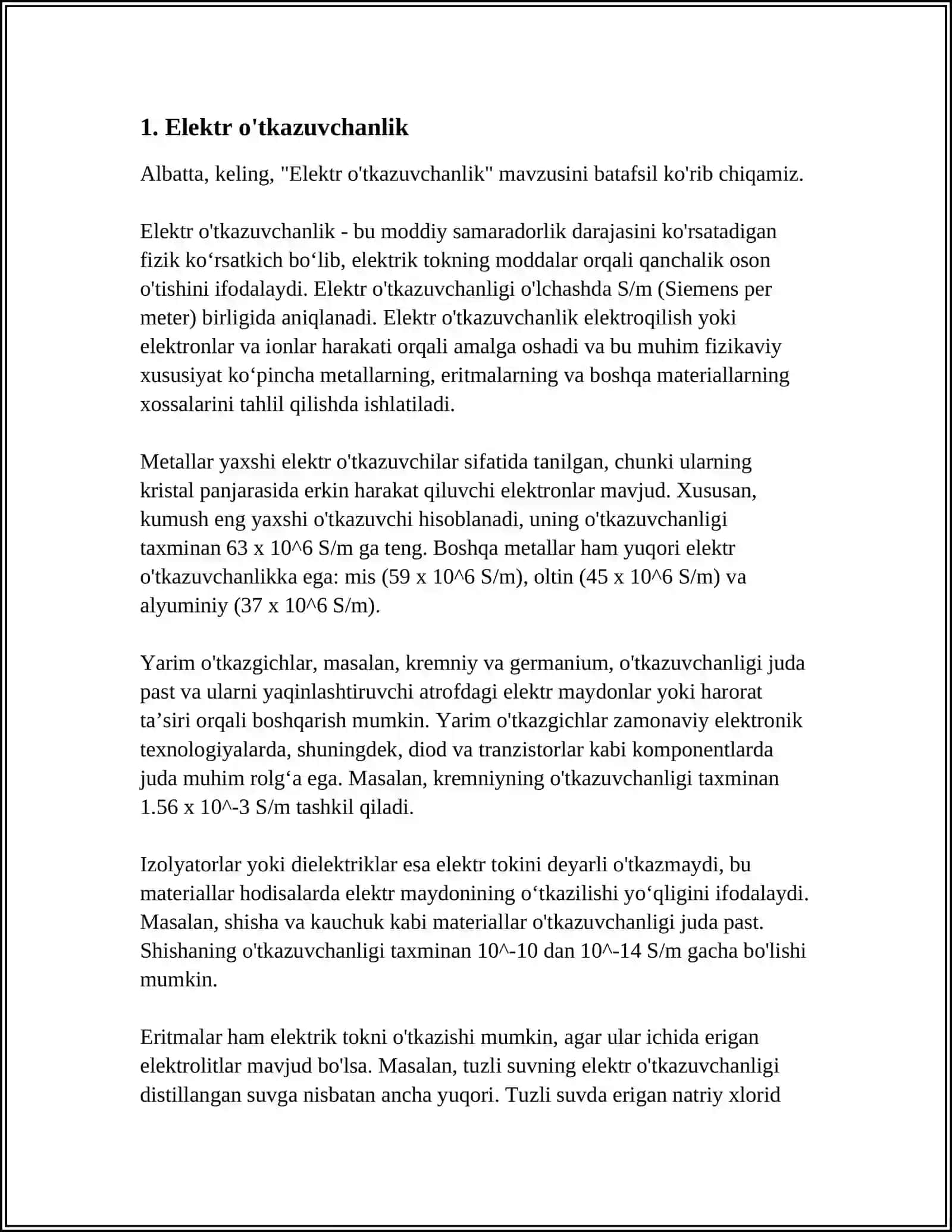 Elektr o'tkazuvchanlik 4