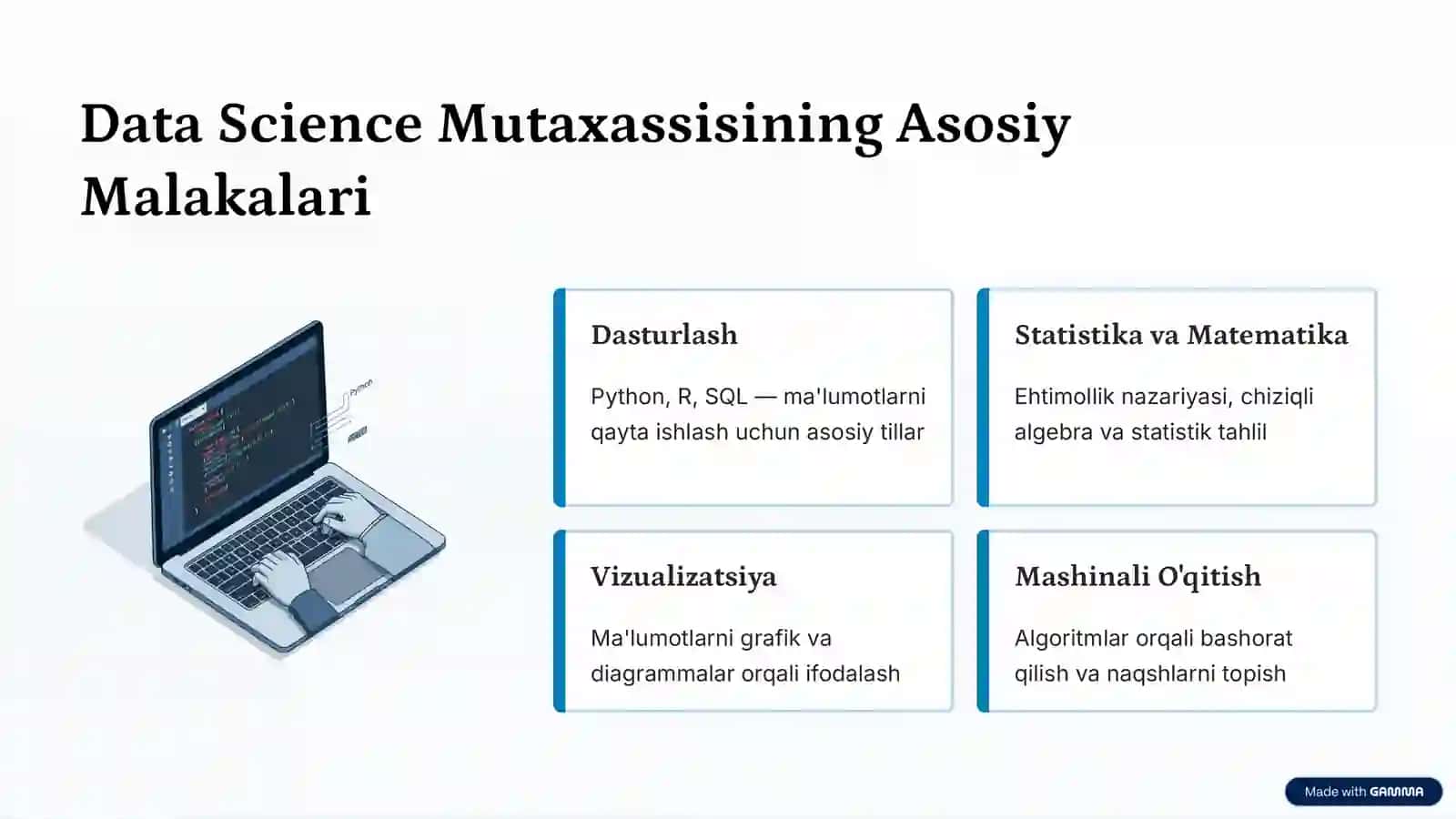 Data Science va Ma'lumotlarni Tahlil Qilish 4