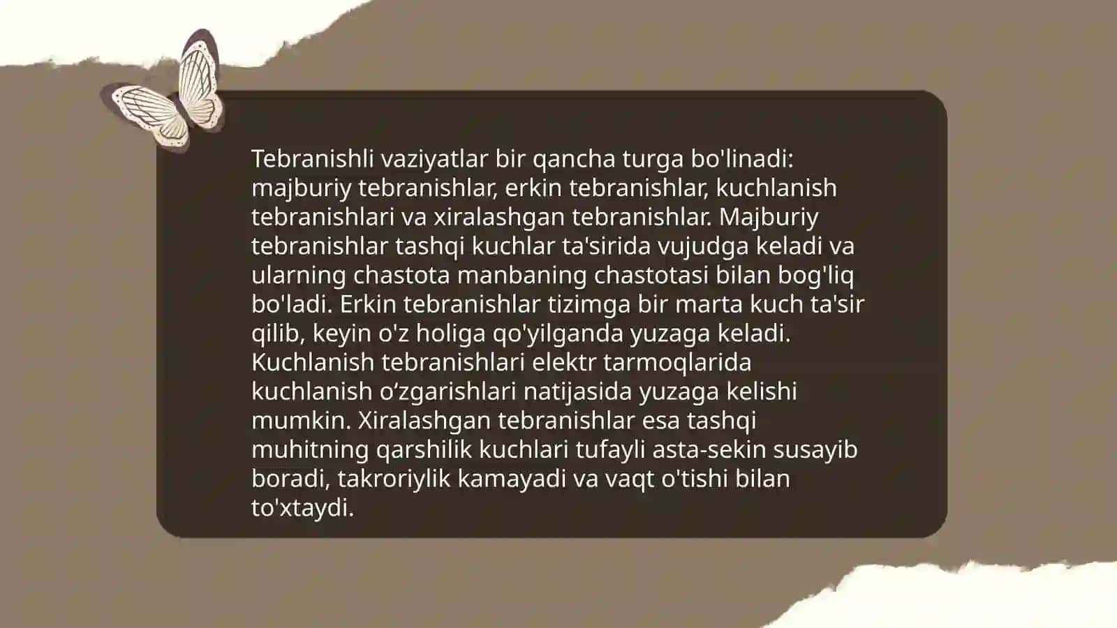 Tebranish nazariyalari 4