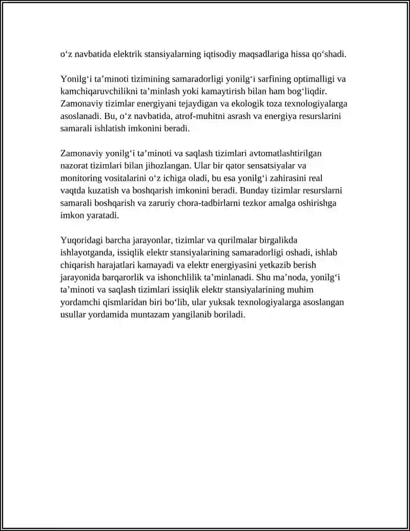 ISSIQLIK ELETR STANSYALARINING YORDAMCHI QURILMALARI 4