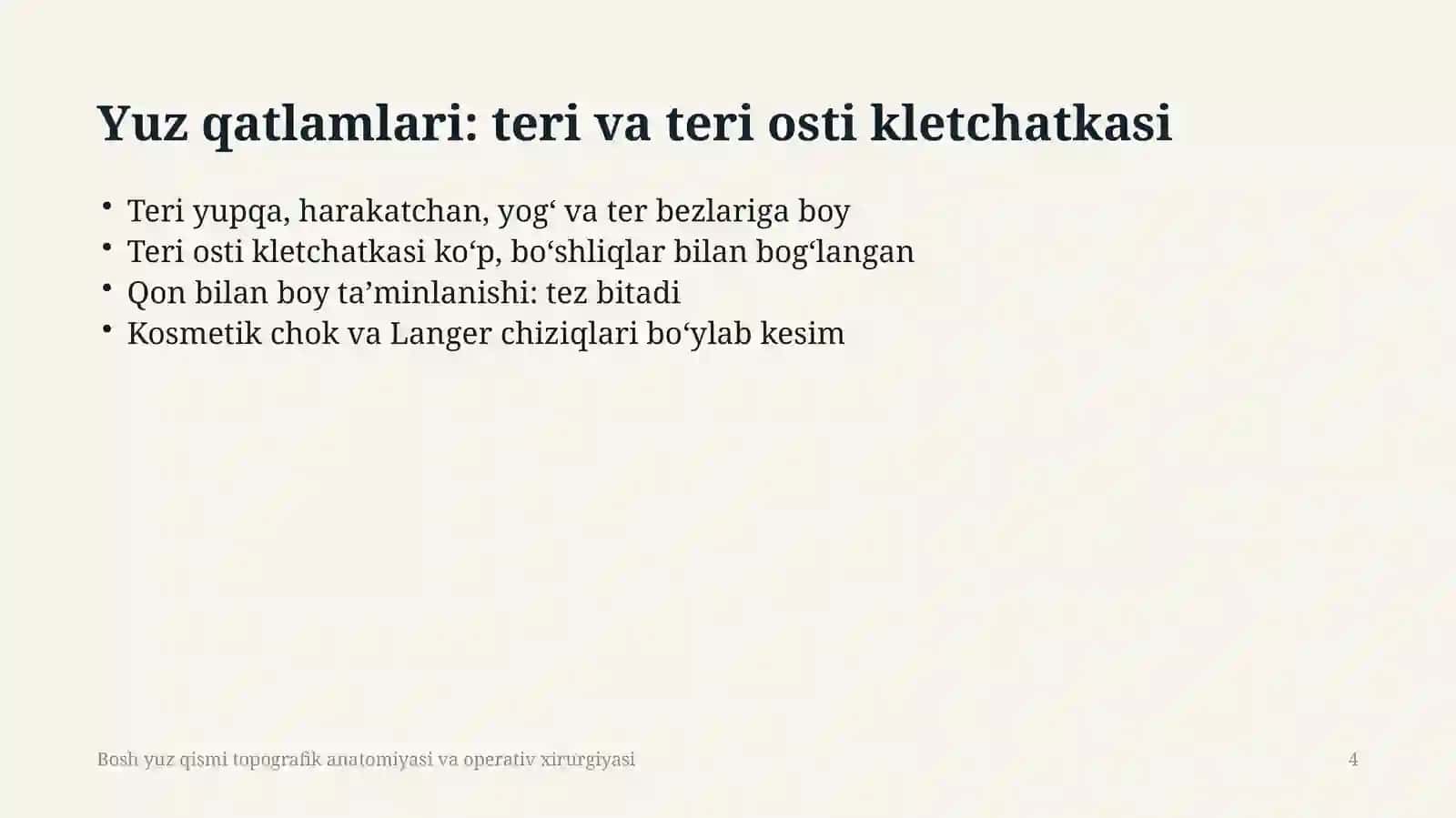 Boshning yuza qismi anatomiyasi 4