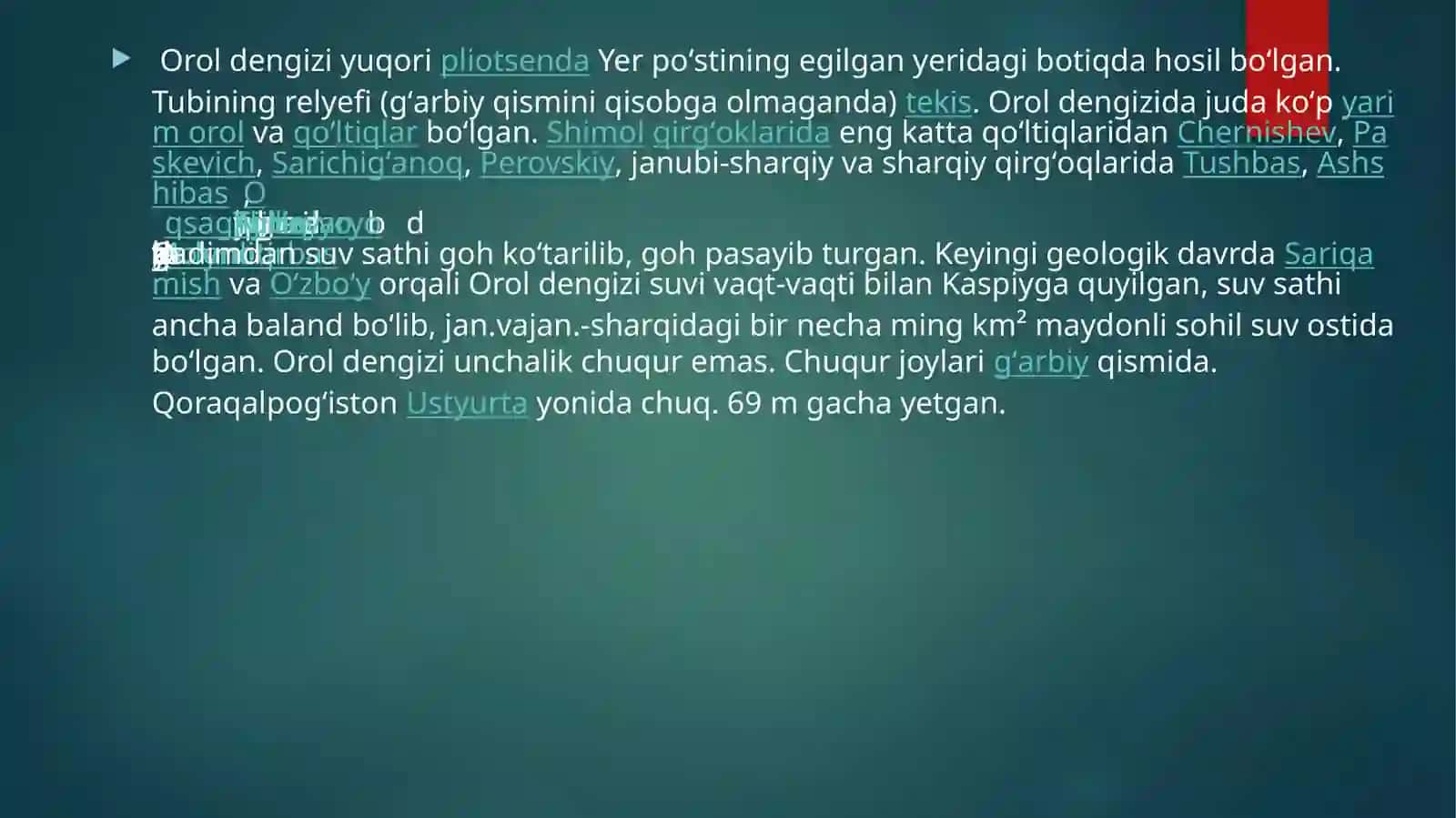 Oroldengizining qurishi oqibatida kelib chiqayotgan ekologik muammolar 4