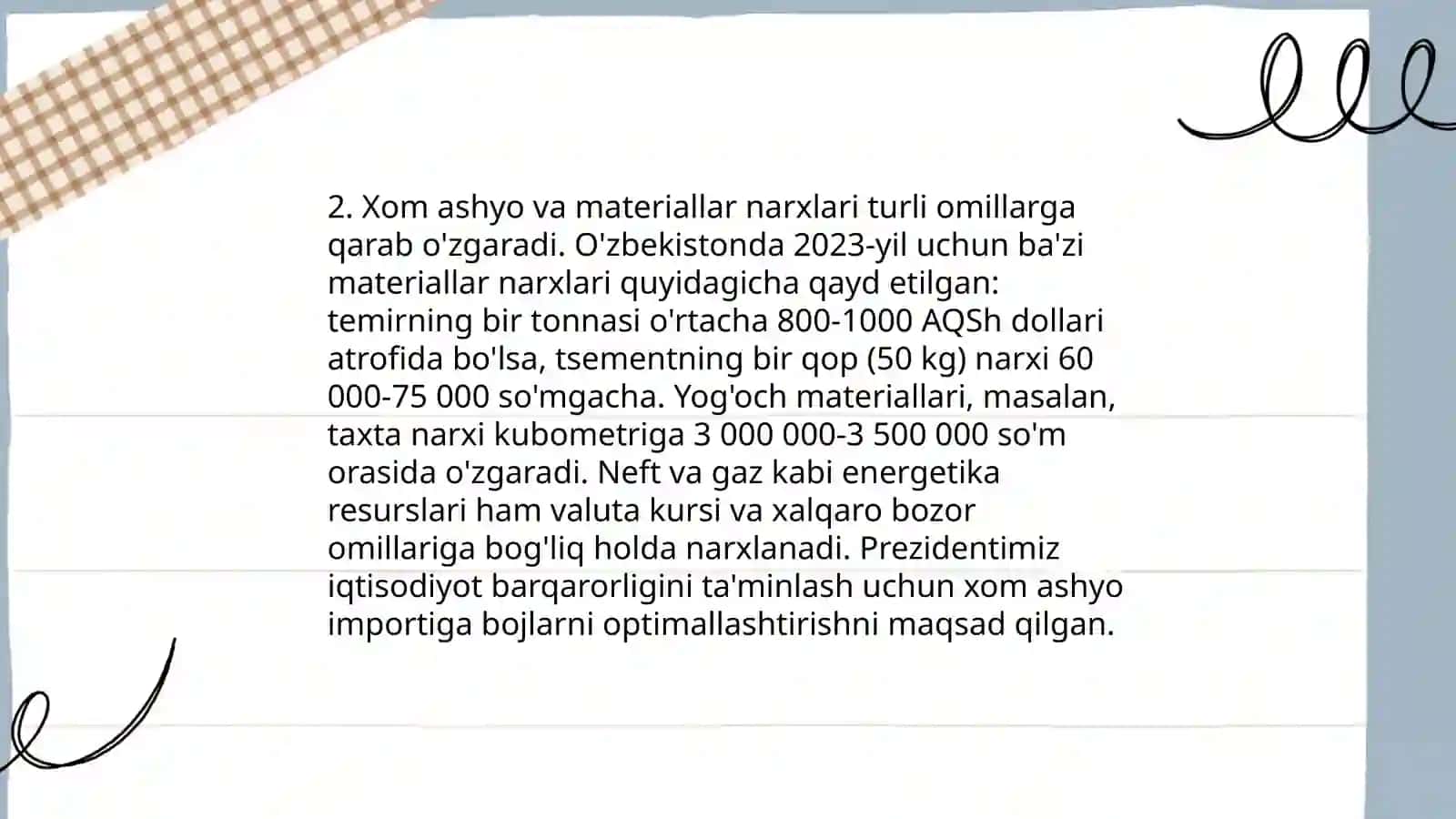 Ishlab chiqarish xarajatlari va mahsulot tannarxini hisoblash 4