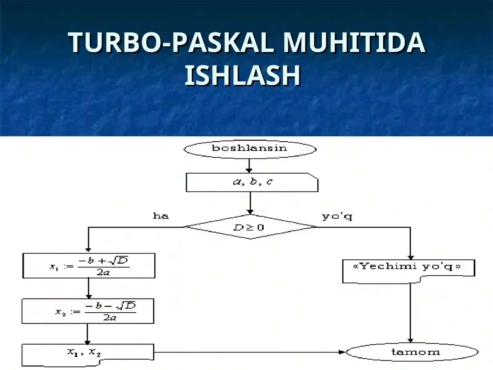 Turbo Paskal Muxitida Ishlash Asoslari 4