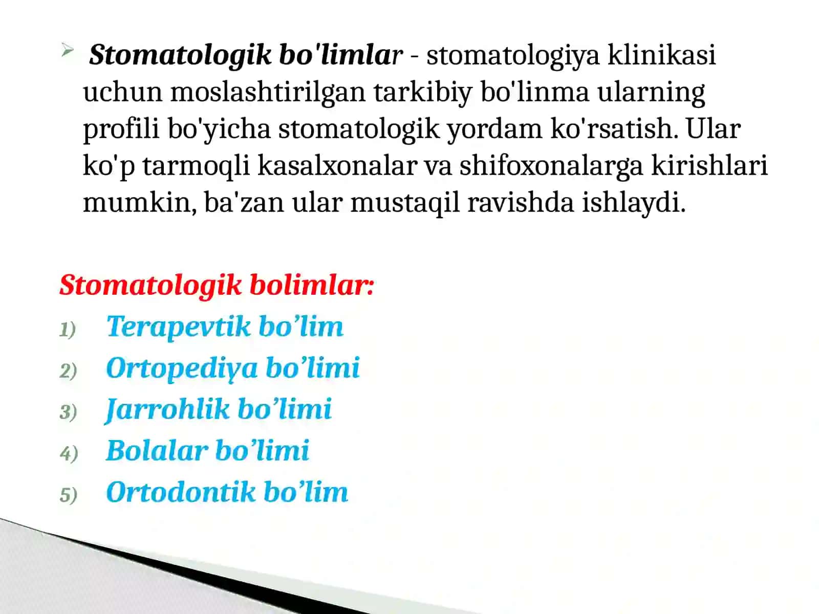Tibbiy-stomatologik muassasalar 4