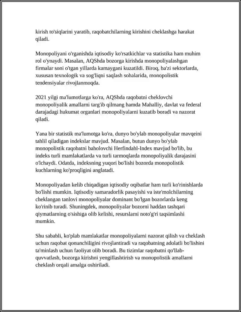 Monopoliya tushunchasi 4