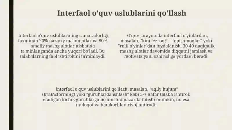 O'quv Materiallarini Didaktik Qayta Ishlashning Asoslari 4